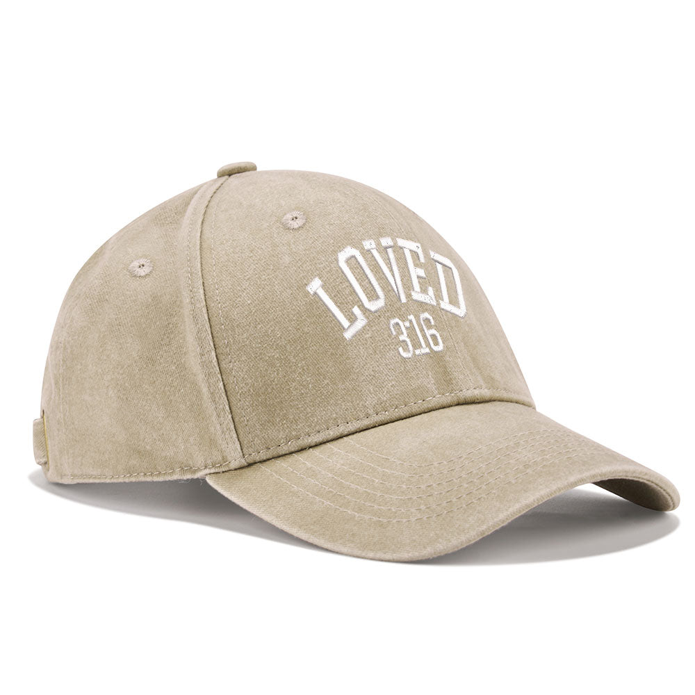 You Is So Loved Christian Couple Washed Hat