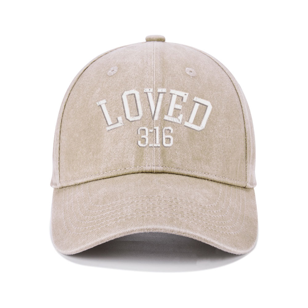 You Is So Loved Christian Couple Washed Hat