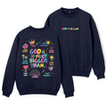 God Is So Much Bigger Than Your Mistakes Christian Fleece Sweatshirt