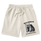 God Is Testing Me And I Have Not Studied Christian Washed Shorts