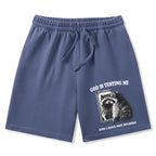 God Is Testing Me And I Have Not Studied Christian Washed Shorts