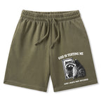 God Is Testing Me And I Have Not Studied Christian Washed Shorts