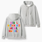 God Is Within Her Christian Fleece-Lined Full-Zip Hoodie