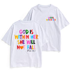 God Is Within Her She Will Not Fall Christian Heavy Cotton T-Shirt