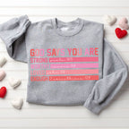 God Says You are Strong Worthy Loved Enough Christian Sweatshirt