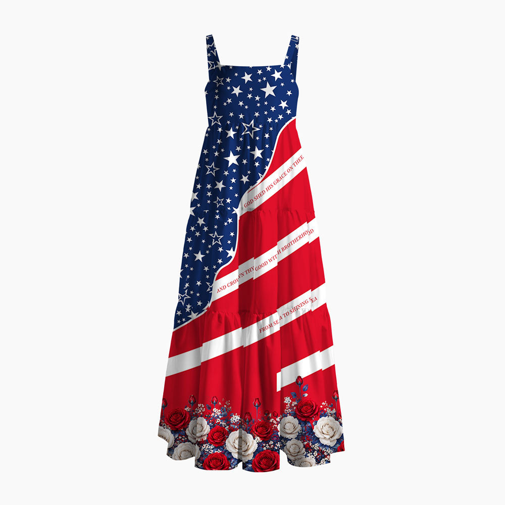 God Shed His Grace On Thee Christian Maxi Dress