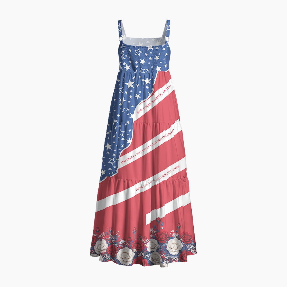 God Shed His Grace On Thee Christian Maxi Dress