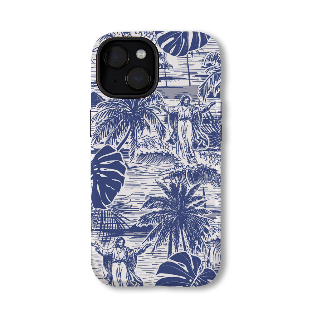 God Surfing Christian Phone Case