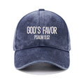 God's Favor Christian Couple Washed Hat
