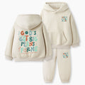 God's Got Big Plans For Me Christian Kid Fleece Hoodie Set