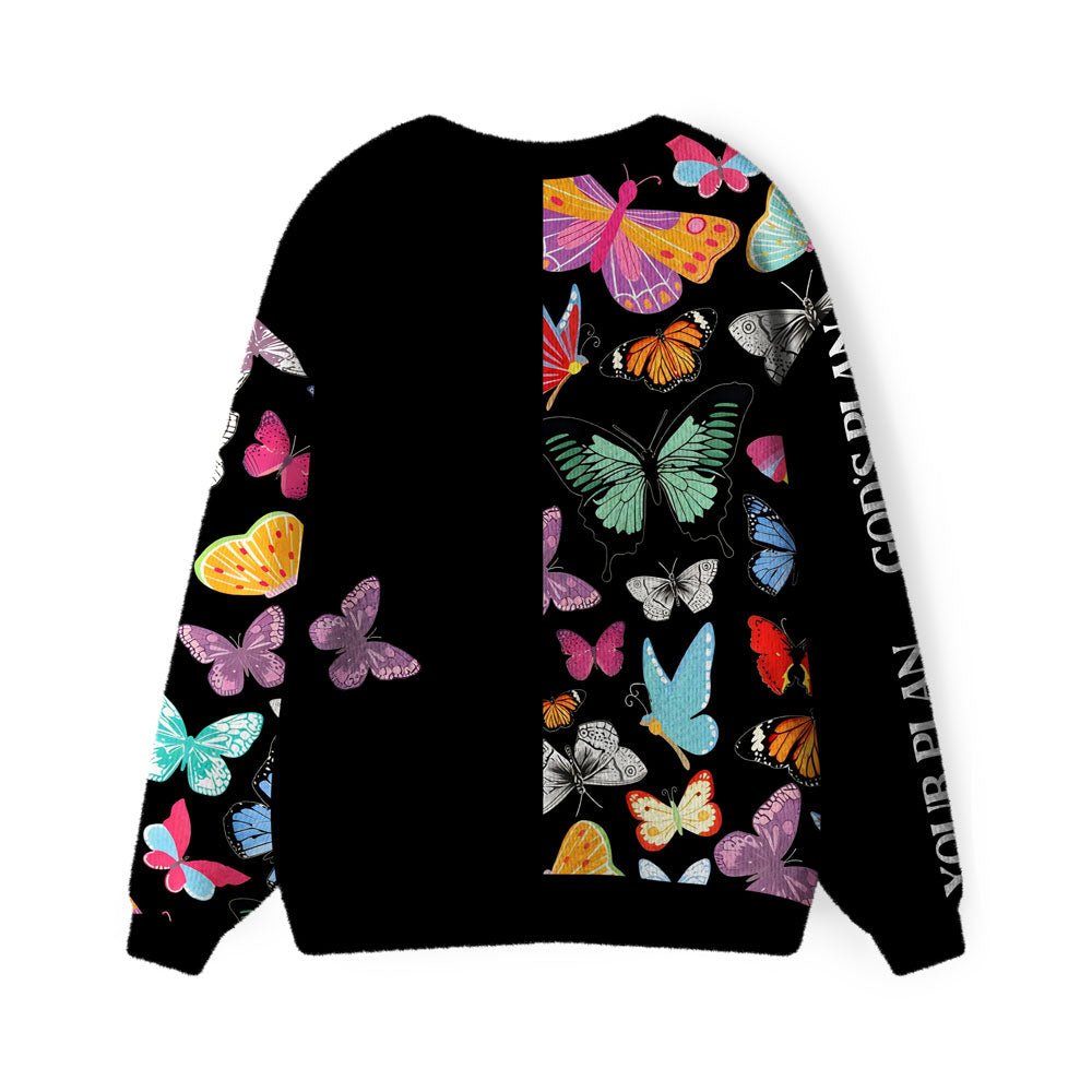 God's Plan And Your Plan Christian Lightweight Cardigan