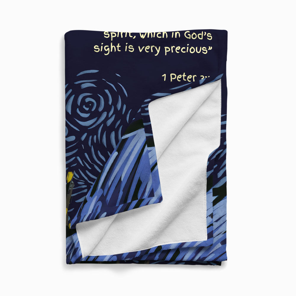 God's Sight Is Very Precious Christian Blanket