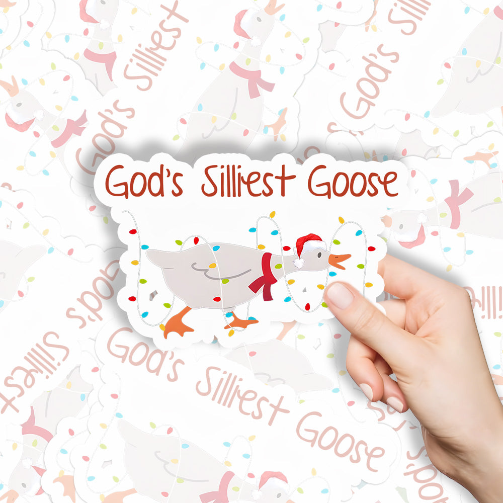 God's Silliest Goose Christian Stickers