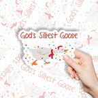 God's Silliest Goose Christian Stickers