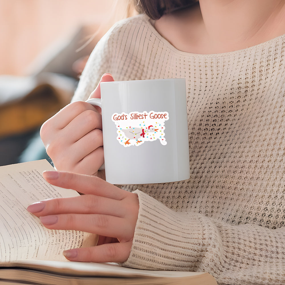 God's Silliest Goose Christian Stickers