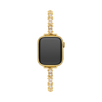 14k Gold / Platinum Plated Zircon Metal Watch Band