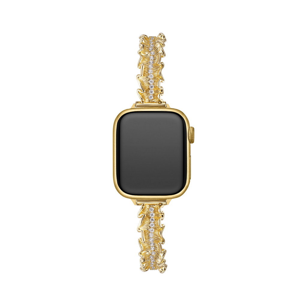 14k Gold / Platinum Plated Lace Copper Watch Band for Apple Watch