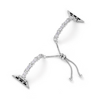 14k Gold / Platinum Plated Zircon Metal Watch Band