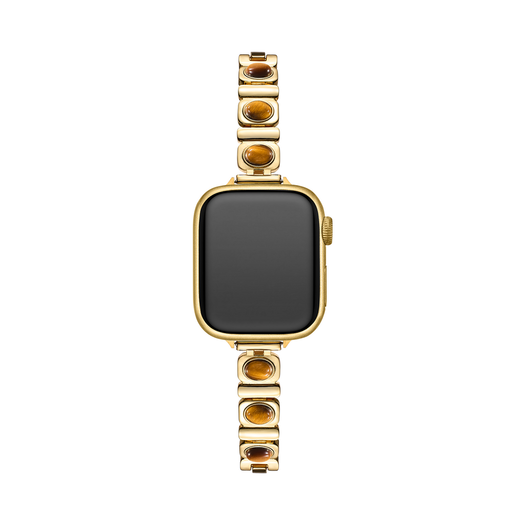 Tiger-Eye Stone Copper Watch Band for Apple Watch