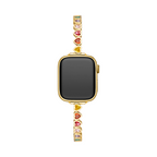 Rainbow Love 14k Gold / Platinum Plated Watch Band for Apple Watch