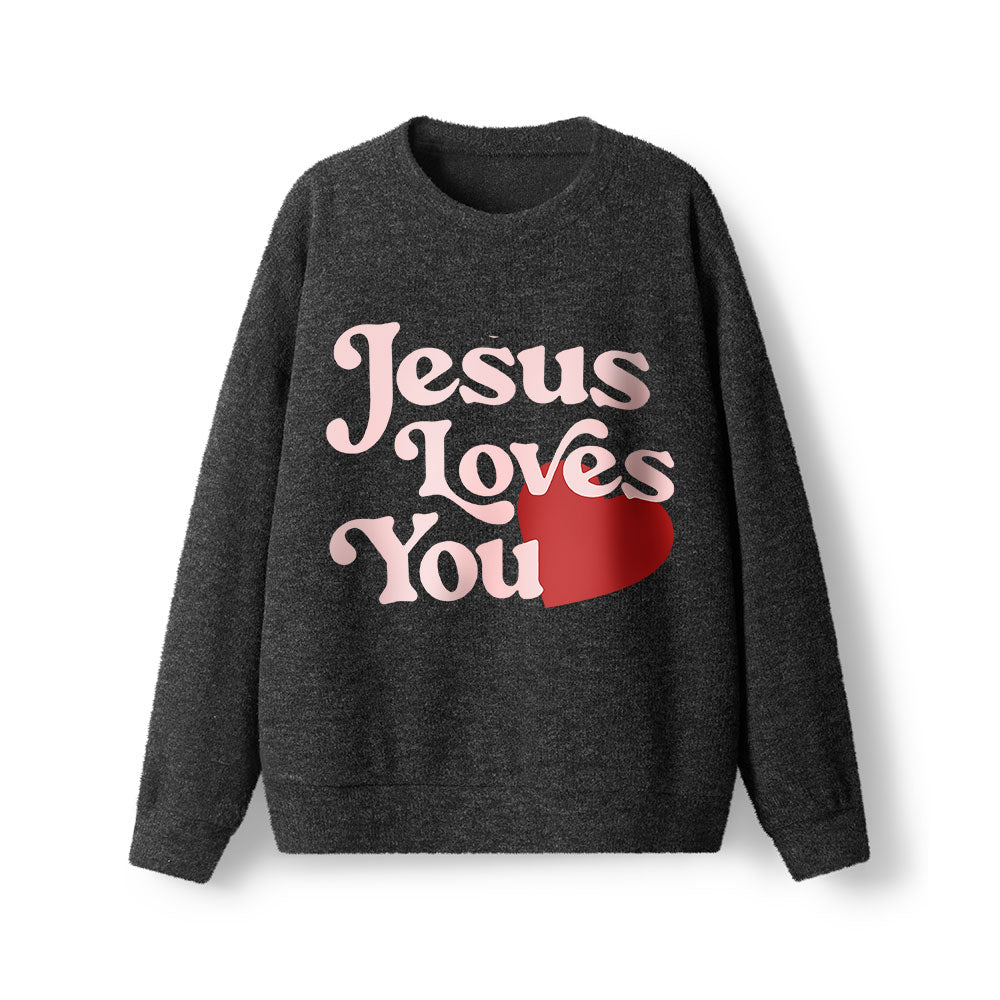 Good New Jesus Love You Lightweight Sweater