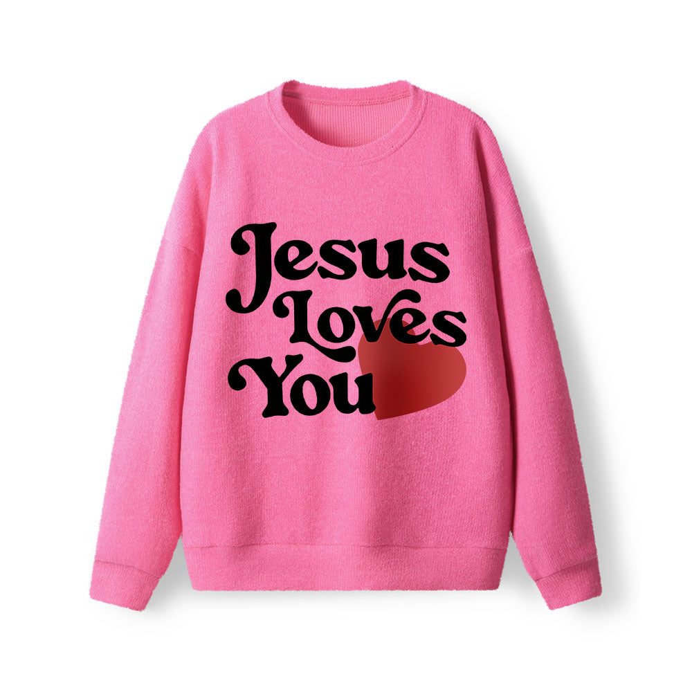 Good New Jesus Love You Lightweight Sweater