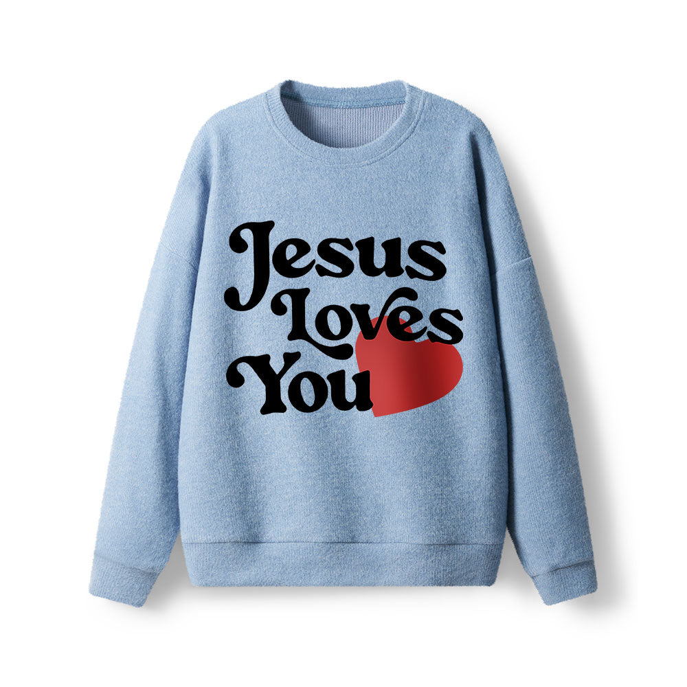 Good New Jesus Love You Lightweight Sweater