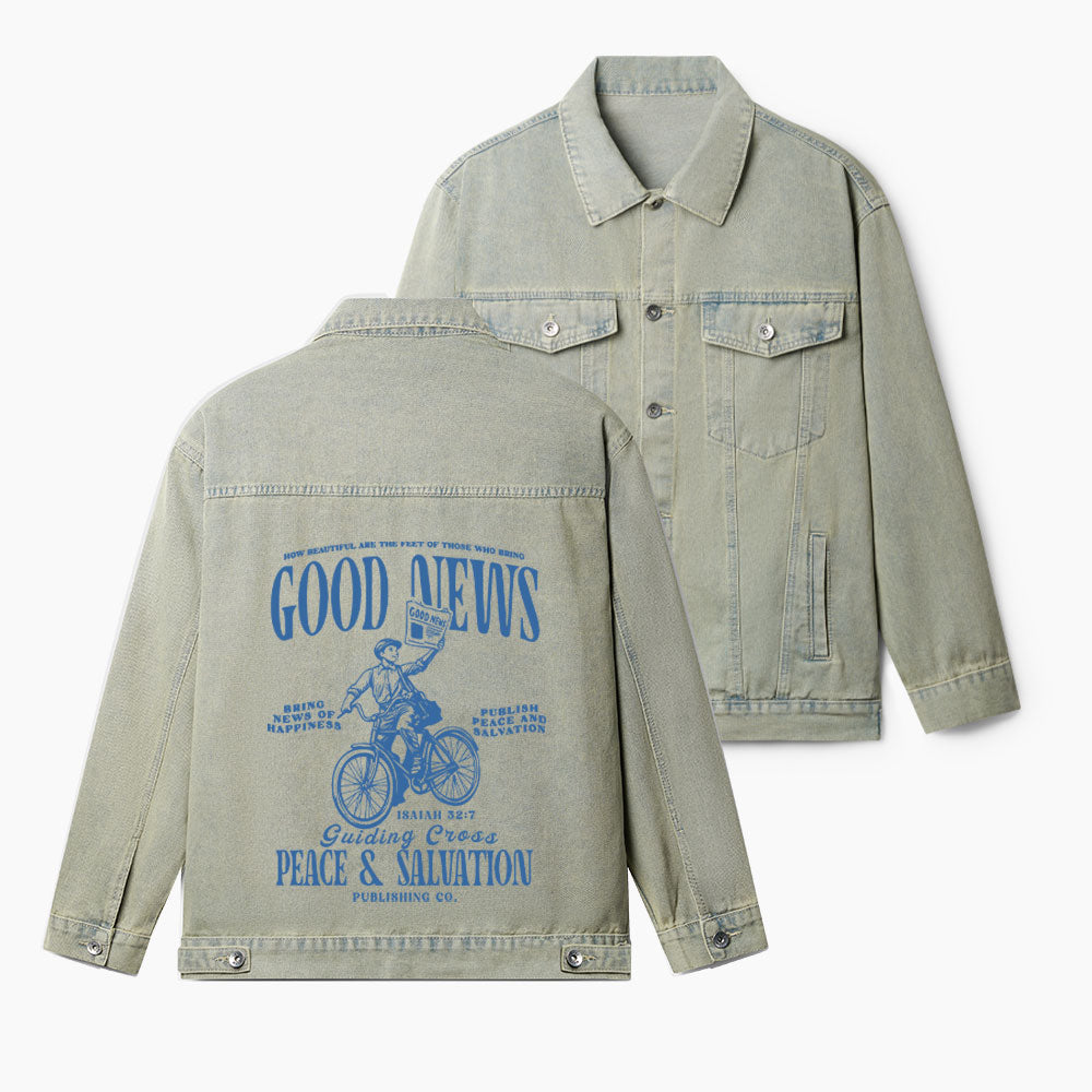 Good News Christian Denim Jacket