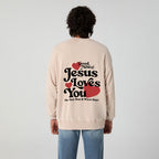 Good News Jesus Loves You Christian Washed Sweatshirt