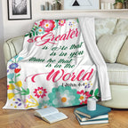 Greater Is He John 4:4 God Jesus Bible Verse Christian Blanket