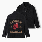 Hard Fought Hallelujah Christian Denim Jacket