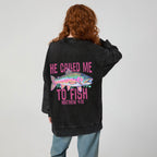He Called Me To Fish Christian Washed Sweatshirt