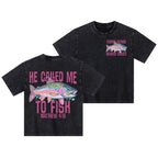 He Called Me To Fish Christian Kid Washed T-Shirt