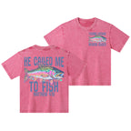 He Called Me To Fish Christian Kid Washed T-Shirt
