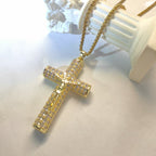 He Died For Us Figaro Chain Chritian Necklace