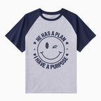 He Has A Plan I Have A Purpose Christian Raglan Sleeve T-Shirt