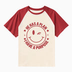 He Has A Plan I Have A Purpose Christian Raglan Sleeve T-Shirt