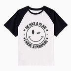 He Has A Plan I Have A Purpose Christian Raglan Sleeve T-Shirt