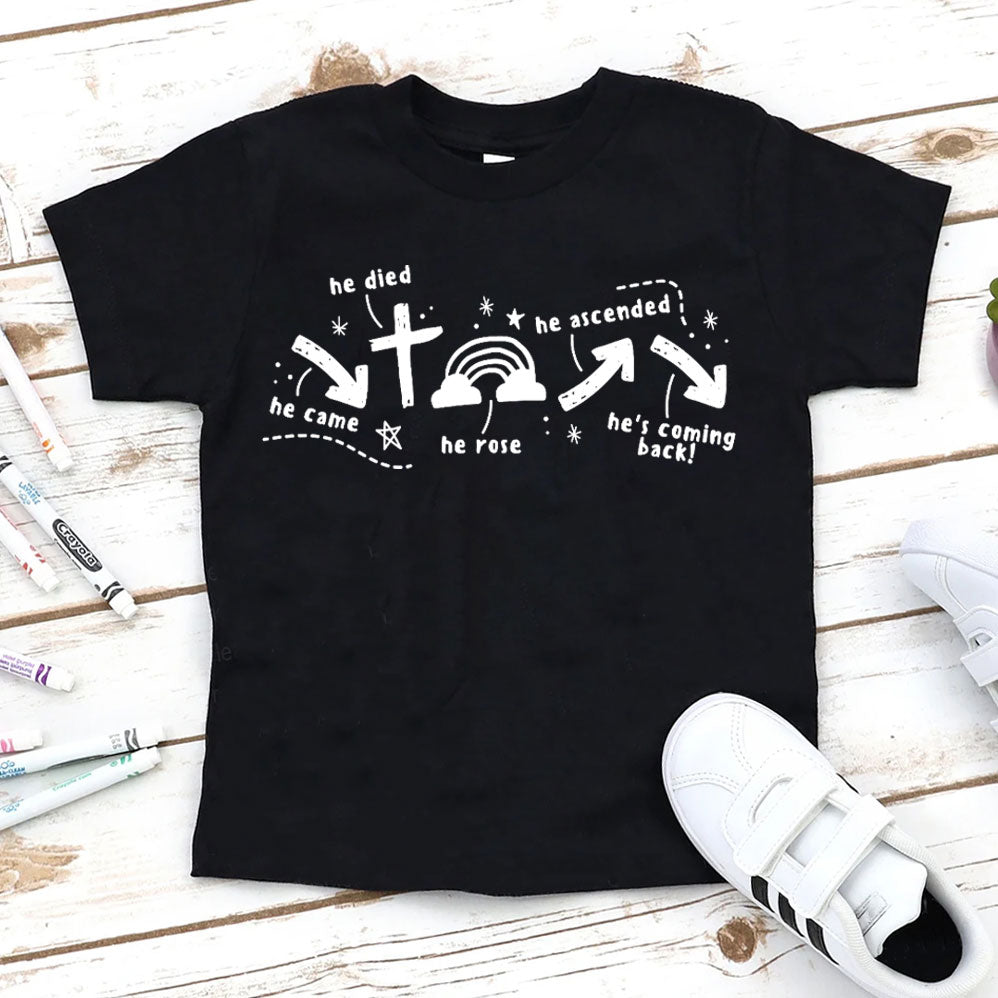 He Is Coming Back Christian Kid T-Shirt