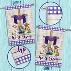 He Is Not Here for He Is Risen Religious Easter Flag