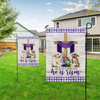 He Is Not Here for He Is Risen Religious Easter Flag
