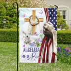 He Is Risen Christian Cross Flag