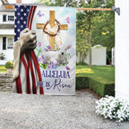 He Is Risen Christian Cross Flag
