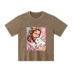 He Is Risen Christian Kid Washed T-Shirt