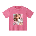 He Is Risen Christian Kid Washed T-Shirt