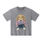 He Is Risen Christian Kid Washed T-Shirt