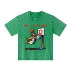 He Is Risen Christian Kid Washed T-Shirt