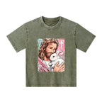 He Is Risen Christian Kid Washed T-Shirt