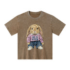 He Is Risen Christian Kid Washed T-Shirt