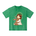 He Is Risen Christian Washed T-Shirt